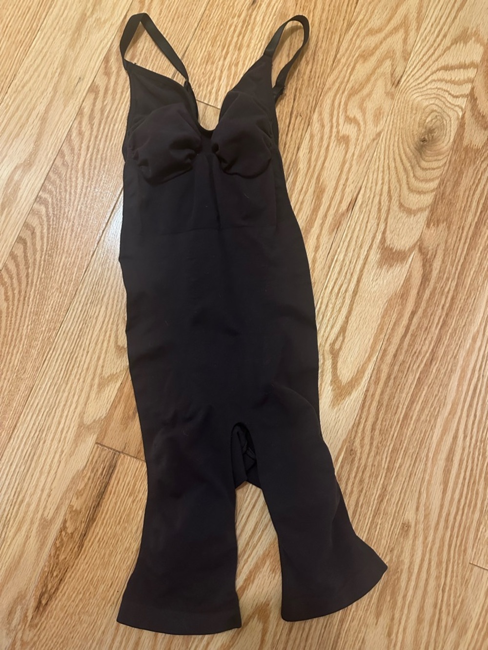 SKIMS Black bodysuit, shorts versions
